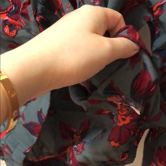 Madewell 100% silk Floral top - Picture 5 of 5